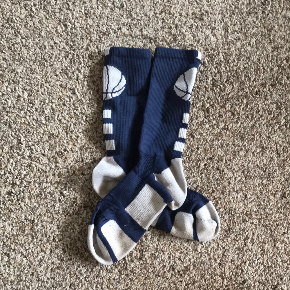 navy blue basketball socks